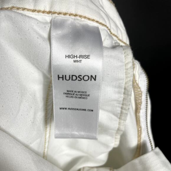 Hudson High-Rise Welt Pocket Cargo Wide Leg Jean White Sz 27 - Picture 14 of 14